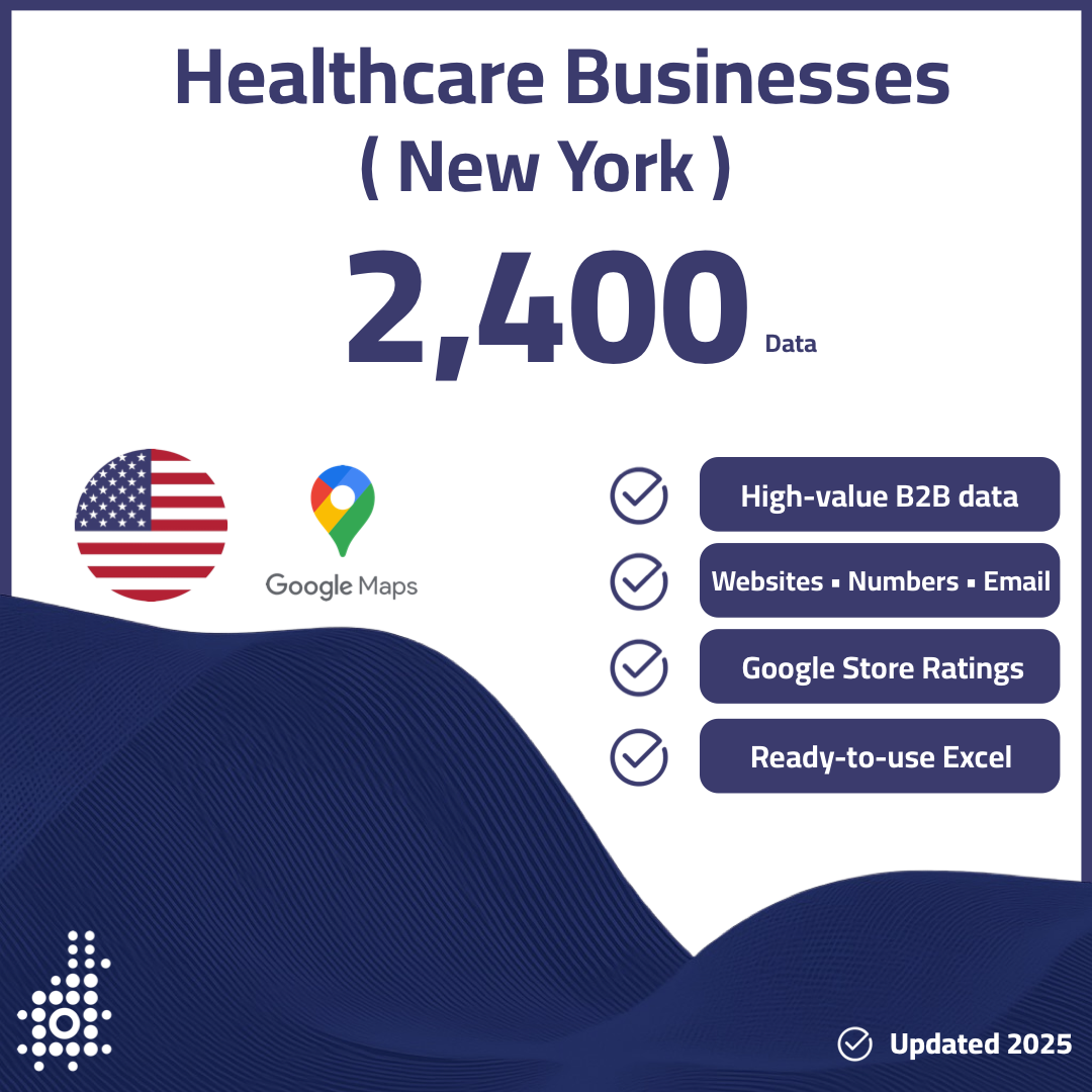 Healthcare Businesses (New York) – 2,400 Data