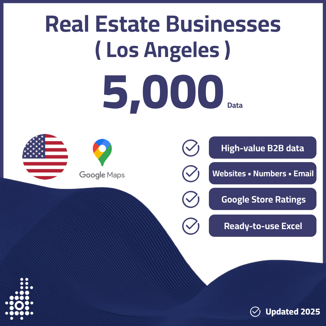 Real Estate Businesses ( Los Angeles ) – 5,000 Data